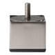 Stalen meubelpoot rvs look vierkant 6 bij 6 cm en hoogte 5 cm  (M10)