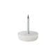 Glijder wit rond Ø 1,8 cm en hoogte 0,6 cm  van kunststof - 20 stuks