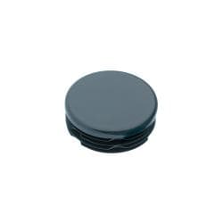 Inslagdop/meubeldop zwart rond Ø 5 cm en hoogte 0,4 cm  van kunststof