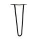 Stalen hairpin zwart hairpin ø 1,2 cm en hoogte 35 cm