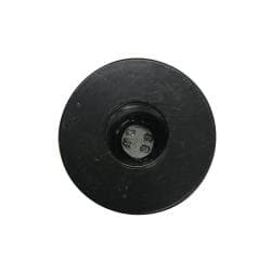 Meubelpoot zwart rond Ø 5 cm en hoogte 8,5 cm  van kunststof (M8) 