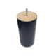 Meubelpoot bruin rond Ø 9 cm en hoogte 16 cm  van massief hout (M8)