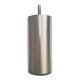 Stalen meubelpoot rvs look rond ø 6 cm en hoogte 16 cm  (M8)