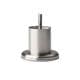 Stalen meubelpoot rvs look rond ø 4,2 cm en hoogte 5 cm  (M8)
