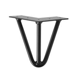 Stalen hairpin zwart hairpin ø 1,2 cm en hoogte 15 cm 