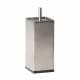 Stalen meubelpoot rvs look vierkant 4 bij 4 cm en hoogte 10 cm  (M8)