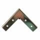 Stalen meubelpoot rvs look hoek 3 bij 3 cm en hoogte 15 cm