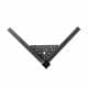 Stalen meubelpoot rvs look hoek 2 bij 2 cm en hoogte 14 cm