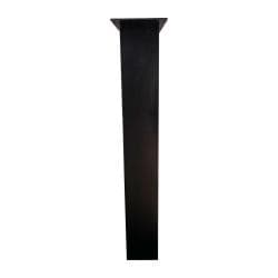 Stalen U tafelpoot zwart 76 bij 10 cm en hoogte 72 cm  (4 x 10 cm) - 2 stuks