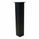 Set stalen rechte tafelpoten zwart vierkant 8 bij 8 cm en hoogte 43 cm  (8 x 8 cm) - 4 stuks