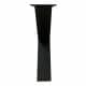 Stalen X-poot salon 55 bij 8 cm en hoogte 40 cm zwart (8 x 8 cm) - 2 stuks