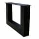 Stalen U tafelpoot zwart 55 bij 8 cm en hoogte 40 cm  (8 x 8 cm) - 2 stuks