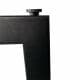 Stalen salononderstel zwart rond ø 59 cm en hoogte 43 cm  (2 x 4 cm)
