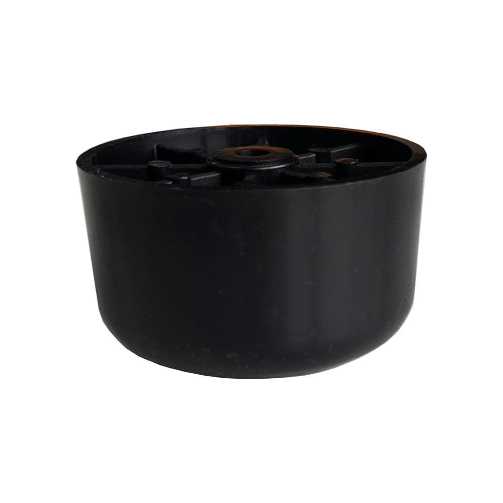 Meubelpoot zwart rond Ø 5 cm en hoogte 2,8 cm  van kunststof