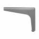 Massief stalen meubelpoot rvs look hoek 14 bij 14 cm en hoogte 11 cm