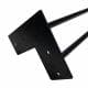 Stalen hairpin zwart hairpin ø 1,2 cm en hoogte 110 cm
