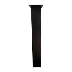 Zwarte U tafelpoot voor buiten 72 cm (koker 10 x 10)