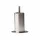 Stalen meubelpoot rvs look rond ø 4 cm en hoogte 8 cm  (M8)