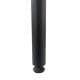 Stalen schuine meubelpoot zwart rond ø 2,5 cm en hoogte 36 cm
