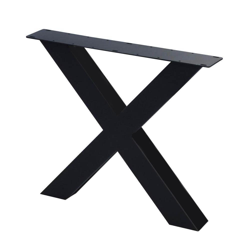 rechtop Voorkeur Bevoorrecht Zwarte X tafelpoot 72 cm kopen (10 x 10 cm) ?