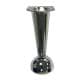 Stalen meubelpoot chroom conisch 5 bij 14 cm en hoogte 12,5 cm
