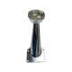 Stalen meubelpoot chroom conisch 5 bij 14 cm en hoogte 12,5 cm