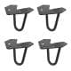 Massief stalen hairpin zwart hairpin ø 1,0 cm en hoogte 10 cm  - 4 stuks