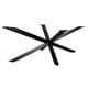 Stalen diamant matrix zwart spinpoot 180 bij 78 cm en hoogte 72 cm  (6 x 6 cm)