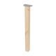 Tafelpoot  vierkant 5 bij 5 cm en hoogte 72 cm  van massief hout - 4 stuks