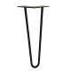 Stalen hairpin zwart hairpin ø 1,2 cm en hoogte 40 cm