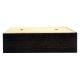 Meubelpoot rechthoek bruin 13 x 5,5 cm - hoogte 4 cm