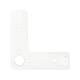 Stalen hairpin wit hairpin ø 1,6 cm en hoogte 15 cm