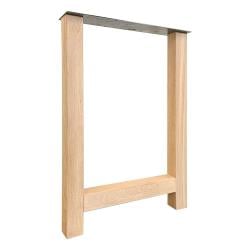 Eiken houten H tafelpoot bar poot 71 bij 8 cm en hoogte 100 cm  (8 x 8 cm)