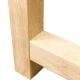 Eiken houten H tafelpoot bar poot 71 bij 8 cm en hoogte 100 cm  (8 x 8 cm)
