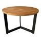 Stalen salononderstel zwart rond ø 59 cm en hoogte 43 cm  (2 x 4 cm)