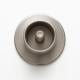 Stalen meubelpoot rvs look rond ø 4 cm en hoogte 10 cm  (M8)