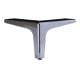 Stalen meubelpoot rvs look hoek 13,5 bij 13,5 cm en hoogte 10 cm