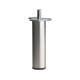 Stalen meubelpoot rvs look rond ø 3 cm en hoogte 10 cm  (M8)