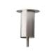 Stalen meubelpoot rvs look rond ø 4 cm en hoogte 8 cm  (M8)