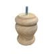 Meubelpoot  rond Ø 9 cm en hoogte 12 cm  van massief hout (M8)